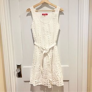 Catherine Catherine Malandrino White Eyelet Dress 0